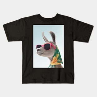 Holiday Fashion Lama Kids T-Shirt